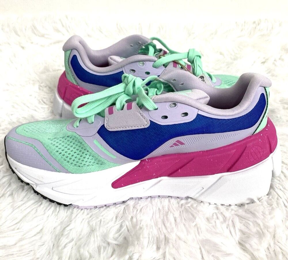 Adidas Adistar  Running Shoes Sport Women's Size US 6.5 Mint Green Multicolor